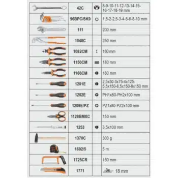 Beta Worker 2056T/E Verrijdbare gereedschapskoffer 163 delig - Afbeelding 3