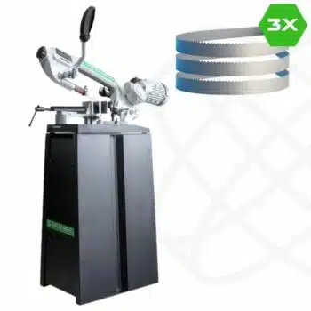 Eggenberg EBS1440 Bandzaagmachine metaal 127mm 230V + 2x GRATIS lintzaag 8/12 TPI