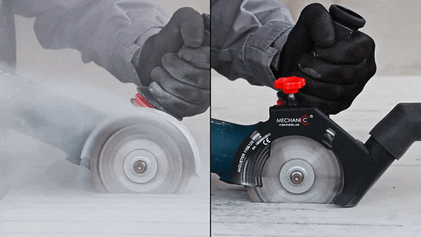 DiStar Airduster Stofkap voor Haakse Slijper - 125 / 230 mm GIF1