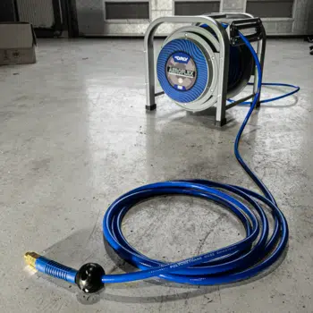 D'Orly AEROFLEX Zelfoprollende - veerbediende luchtslanghaspel 12 bar - luchtslang met haspel - Afbeelding 17