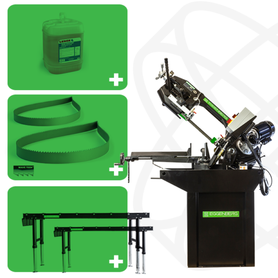 Eggenberg EBS2480 Bandzaagmachine Metaal Limited Black Edition - 225mm 400V | BUNDEL 1