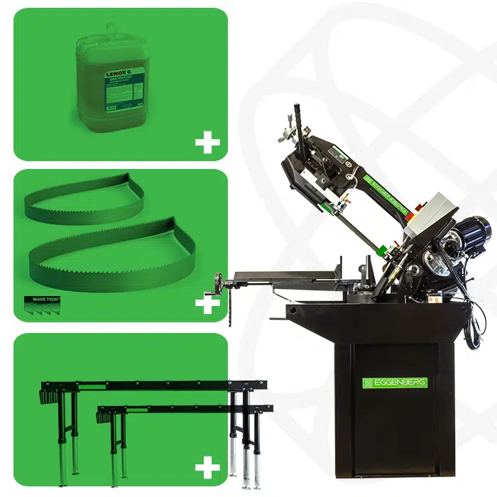 Eggenberg EBS2480 Bandzaagmachine Metaal Limited Black Edition - 225mm 400V | BUNDEL 1