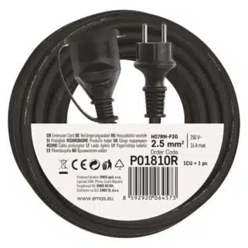 Emos 3x2,5mm² Verlengkabel 10m - Neopreen