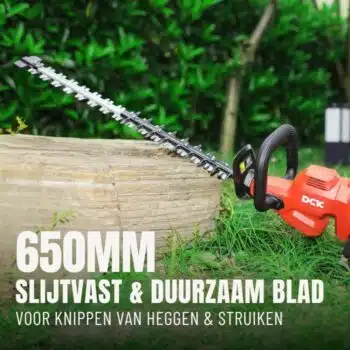 DCK Tools 58V Gazon & Haag Combi Actiebundel - Accu grasmaaier + Heggenschaar met extra 5.0Ah Accu - Afbeelding 13