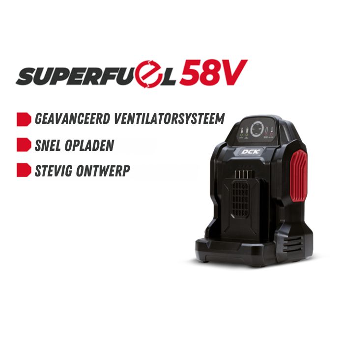 DCK Tools Accu Snellader 58V – KCL58-3 2