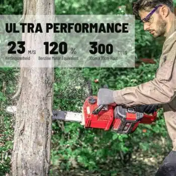 DCK Tools Accu Kettingzaag 58V SET - incl. 1 x 5.0Ah Accu & Snellader - KDCS58181FDK - Afbeelding 8