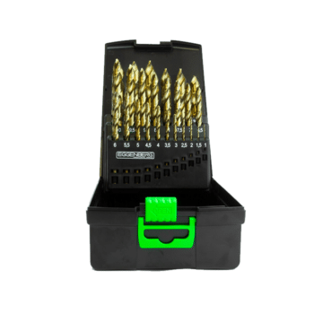 Eggenberg HSS Co5% Spiraalborenset met STEP POINT M35 DIN338 – 25-delig 1-13 mm 6