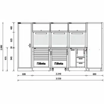 BETA RSC50 I Werkplaatsinrichting tekening