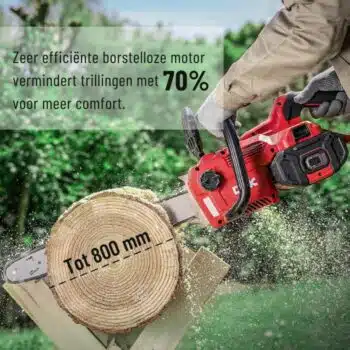 DCK Tools Accu Kettingzaag 58V SET - incl. 1 x 5.0Ah Accu & Snellader - KDCS58181FDK - Afbeelding 9