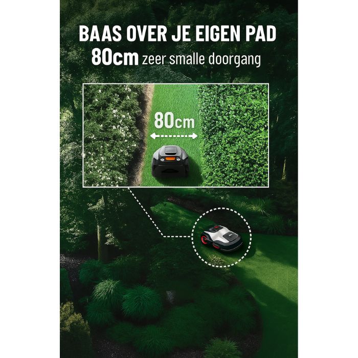 DCK KDRM107 Robotmaaier met perimeterdraad tot 1.000m2 (5)