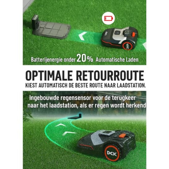 DCK KDRM107 Robotmaaier met perimeterdraad tot 1.000m2