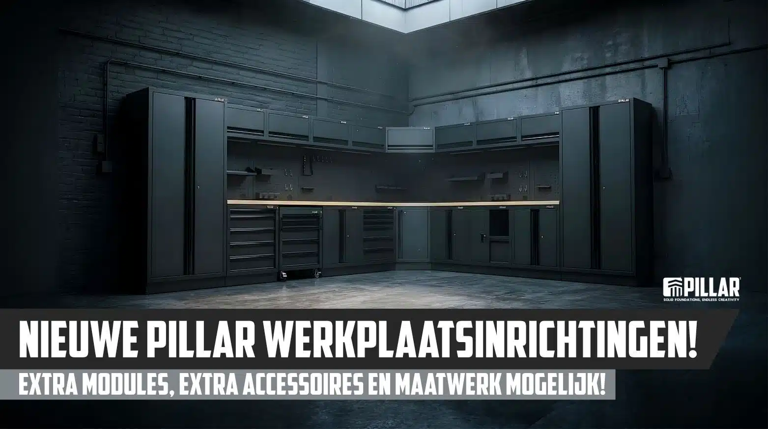 Nieuwe pillar werkplaatsinrichting