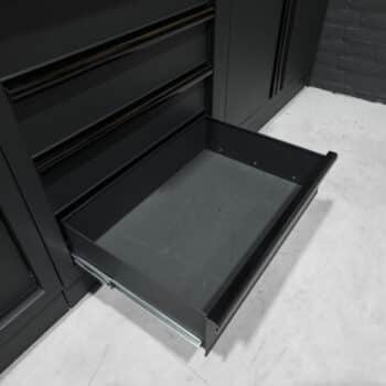 Pillar Werkplaatsinrichting Modulair – Hardhouten werkblad – diepte 61,5 cm – Midnight Black design - Afbeelding 15