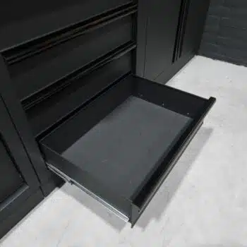 Pillar Werkplaatsinrichting Modulair – Hardhouten werkblad – diepte 61,5 cm – Midnight Black design - Afbeelding 15