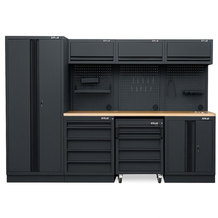 Pillar werkplaatsinrichting houten multiplex werkblad 1