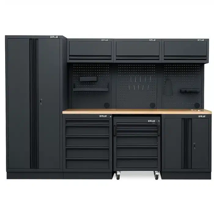 Pillar werkplaatsinrichting houten multiplex werkblad 1