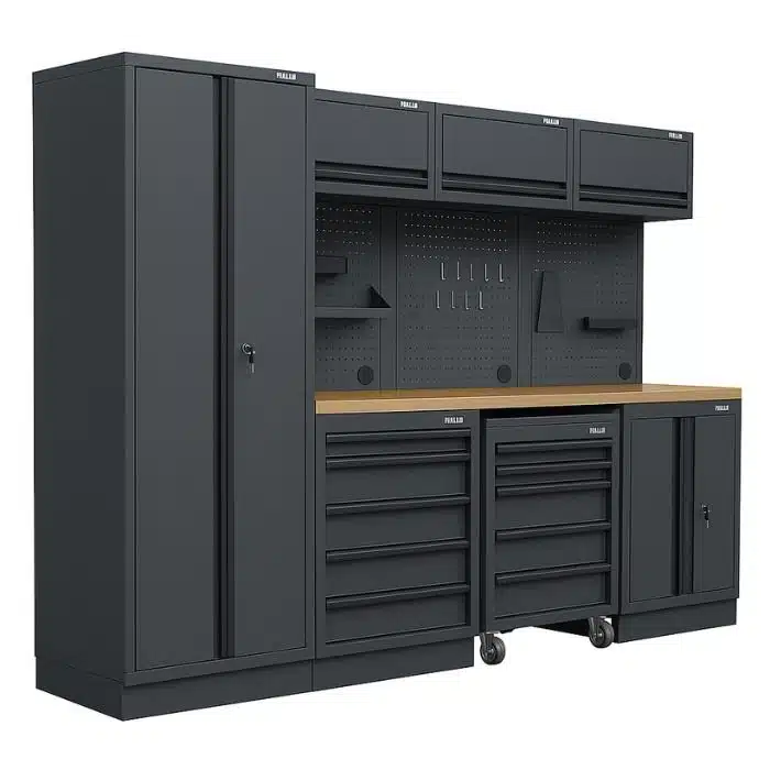 Pillar werkplaatsinrichting houten multiplex werkblad