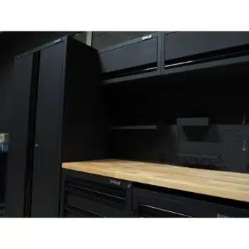 Pillar Werkplaatsinrichting Modulair – Hardhouten werkblad – diepte 61,5 cm – Midnight Black design - Afbeelding 6