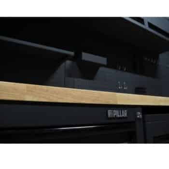 Pillar Werkplaatsinrichting Modulair – Hardhouten werkblad – diepte 61,5 cm – Midnight Black design - Afbeelding 7