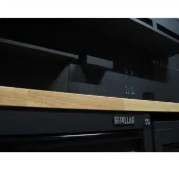Pillar Werkplaatsinrichting Modulair – Hardhouten werkblad – diepte 61,5 cm – Midnight Black design - Afbeelding 7