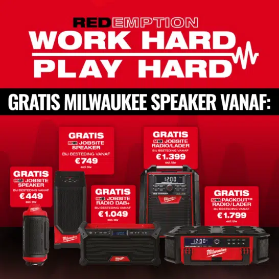 ONTVANG EEN GRATIS MILWAUKEE SPEAKER