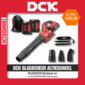 DCK accu bladblazer actie gratis accu