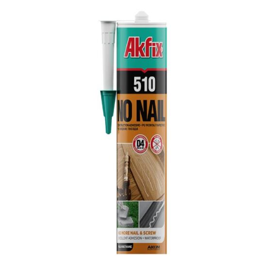 AKFIX 510 No Nail PU-montagelijm - 310 ml AKFIX 510 No Nail PU-montagelijm - 310 ml