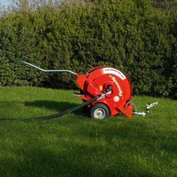 Speedy Rain E40 Beregeningshaspel – Elektrische aandrijving incl. Sproeiwagen + Elektronische waterafsluiter met timer - Afbeelding 3