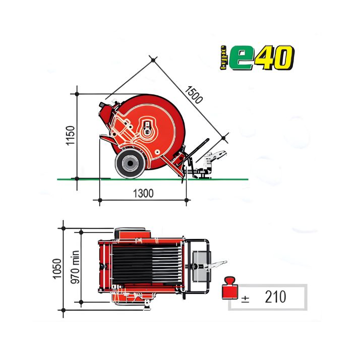 Speedy Rain E40 Beregeningshaspel (6)