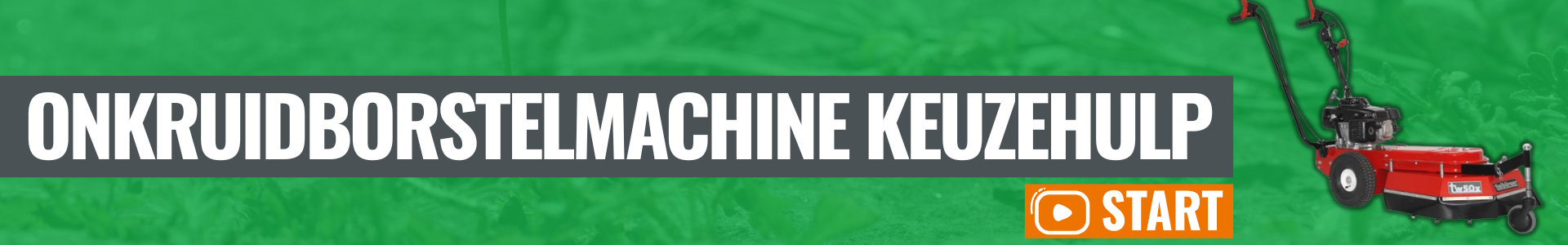 Start de keuzehulp voor onkruidborstelmachines