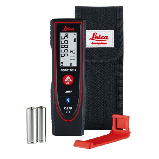 Leica DISTO D110 Laser Afstandsmeter – 60 m – Bluetooth & Oppervlaktefunctie Leica DISTO D110 Laser Afstandsmeter – 60 m – Bluetooth & Oppervlaktefunctie
