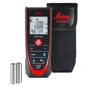 Leica DISTO D2 Laser Afstandsmeter – 100 m – Automatisch Eindstuk & Bluetooth