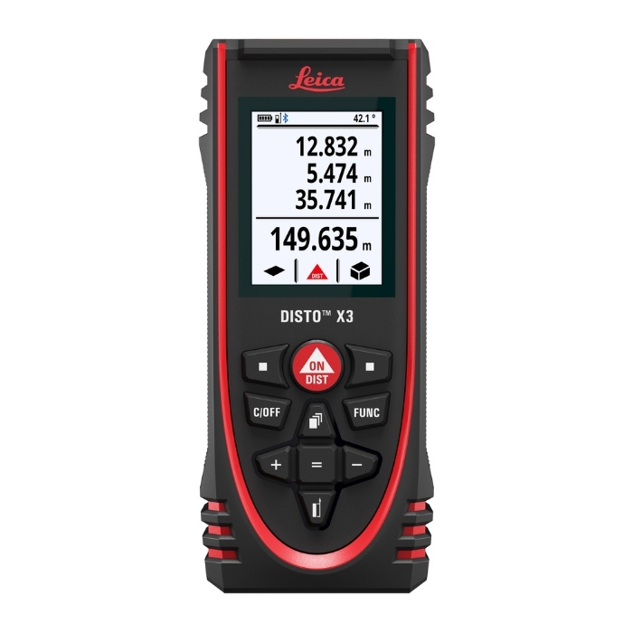 Leica DISTO X3 Laser Afstandsmeter – 150 m – Robuust & IP65