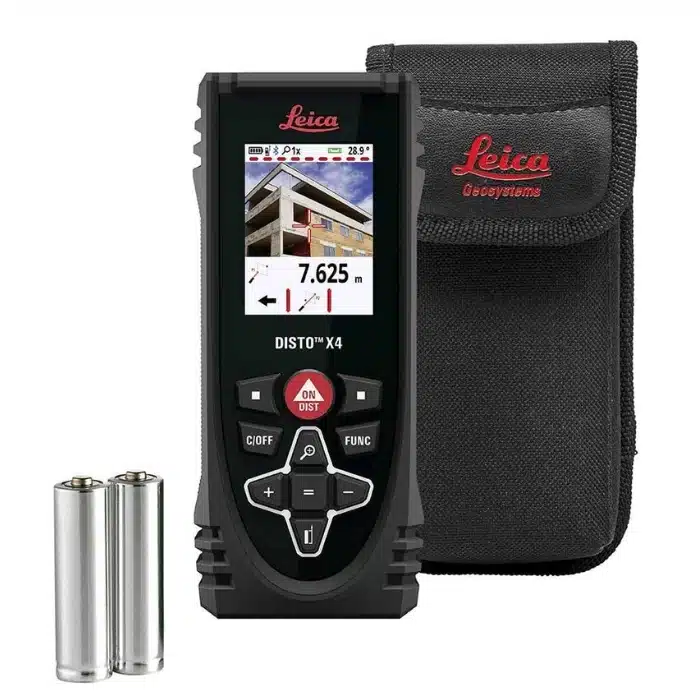 Leica DISTO X4 Laser Afstandsmeter – 150 m – Pointfinder Camera & IP65