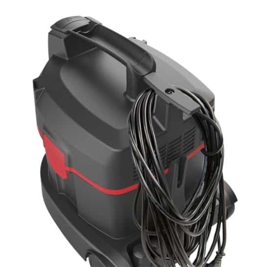 Achterzijde van de Sprintus Floory ZERO met praktische kabelhouder.