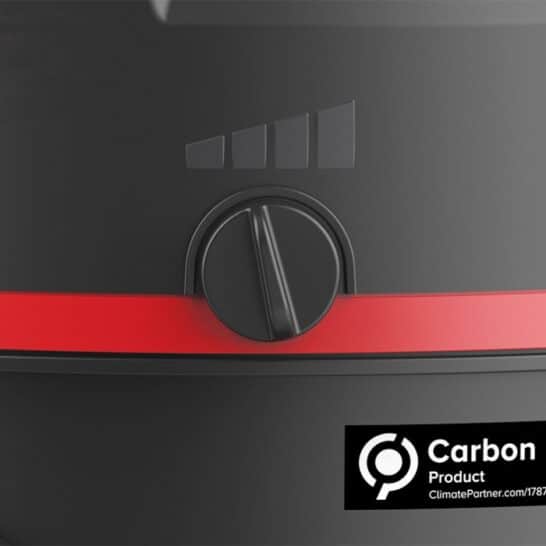 Instelknop van de Sprintus Floory ZERO voor het aanpassen van de zuigkracht.