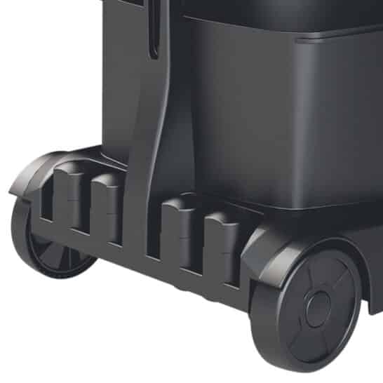 Detail van de achterkant van de Sprintus Floory ZERO stofzuiger.