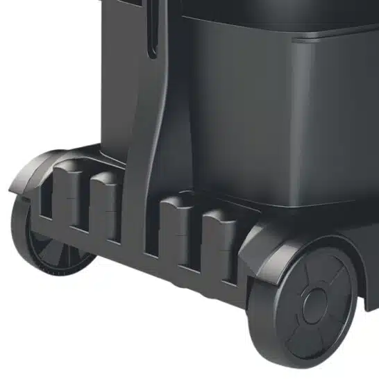 Detail van de achterkant van de Sprintus Floory ZERO stofzuiger.