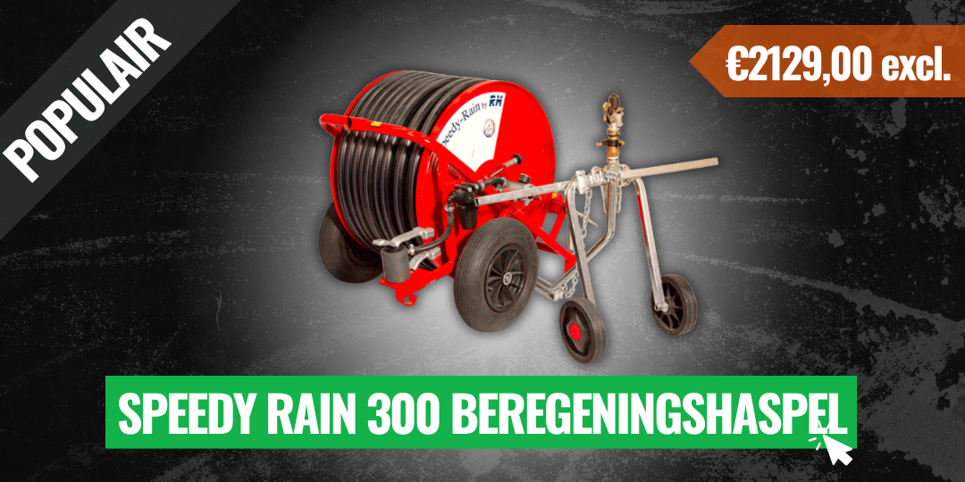 Speedy Rain 300 Beregeningshaspel incl. Sproeiwagen SALE