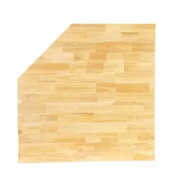 Pillar Hoekwerkblad Rubberhout 860x860mm - Diep Werkblad 38mm