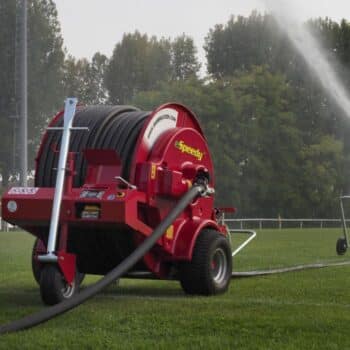 Speedy Rain E50 Beregeningshaspel 160m Ø50mm – Elektrische aandrijving incl. Sproeiwagen & Accu systeem - Afbeelding 2